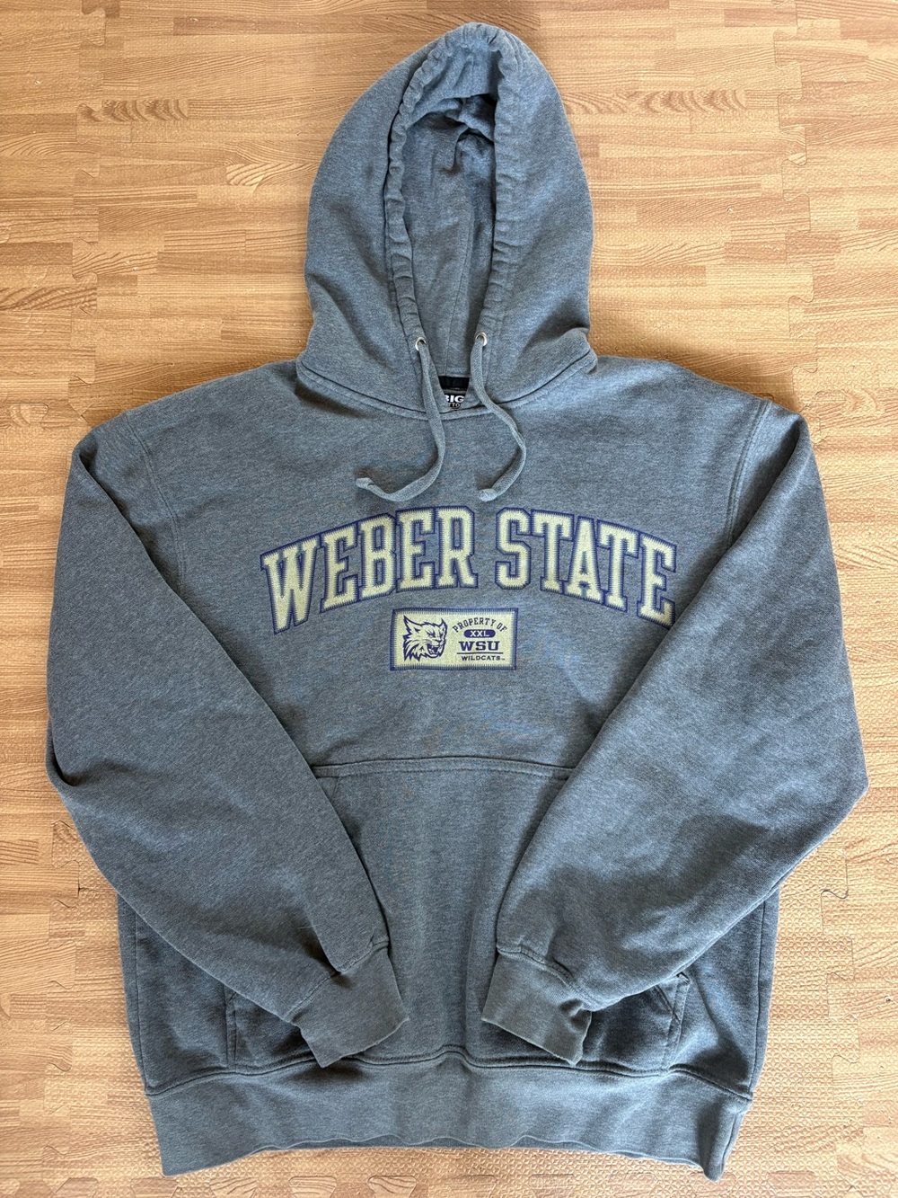 Vintage Y2K Gear For Sports Big Cotton Weber State Wildcats Embroidered Hoodie M
